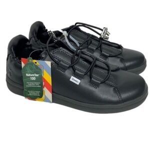 GOATS Slides + Sneakers SHOES black Leather‎ Kids US 3 Youth